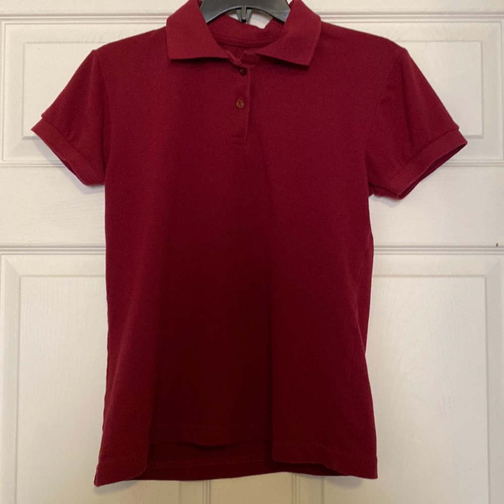 Kids Burgundy Polo Shirt